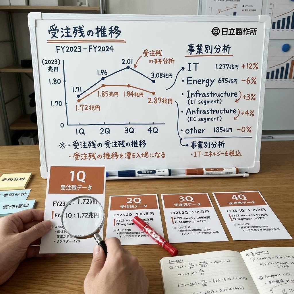 受注残データを整理する編集作業